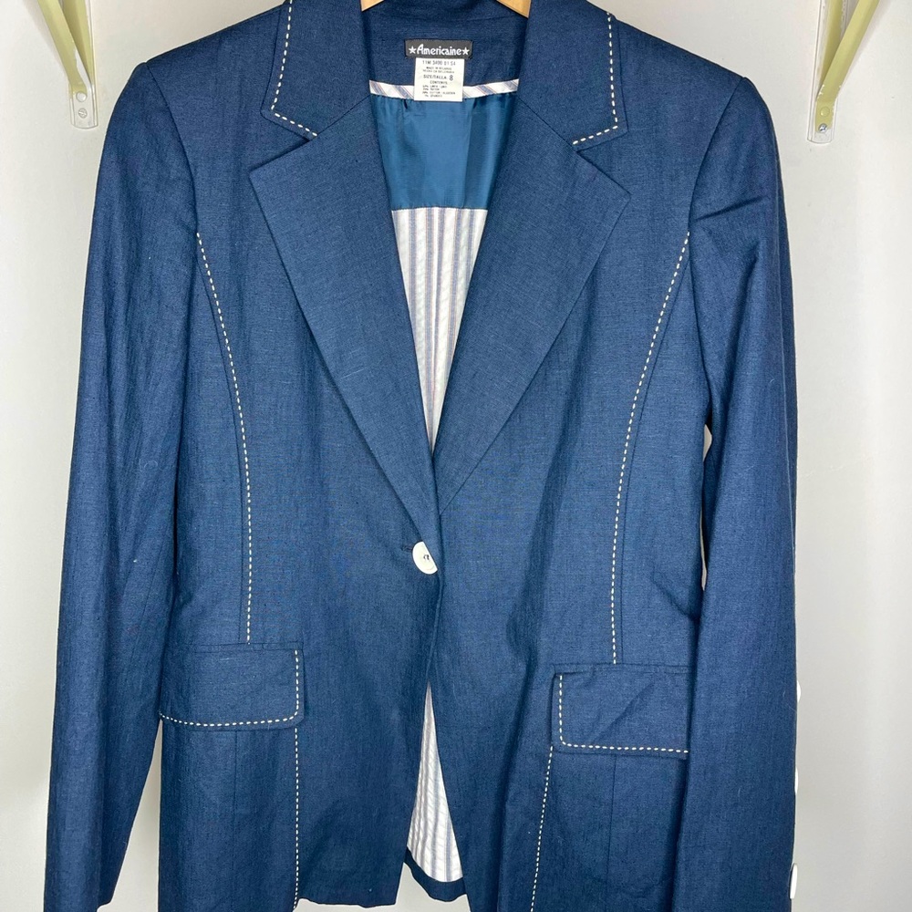 Women's Linen Blazer Jacket